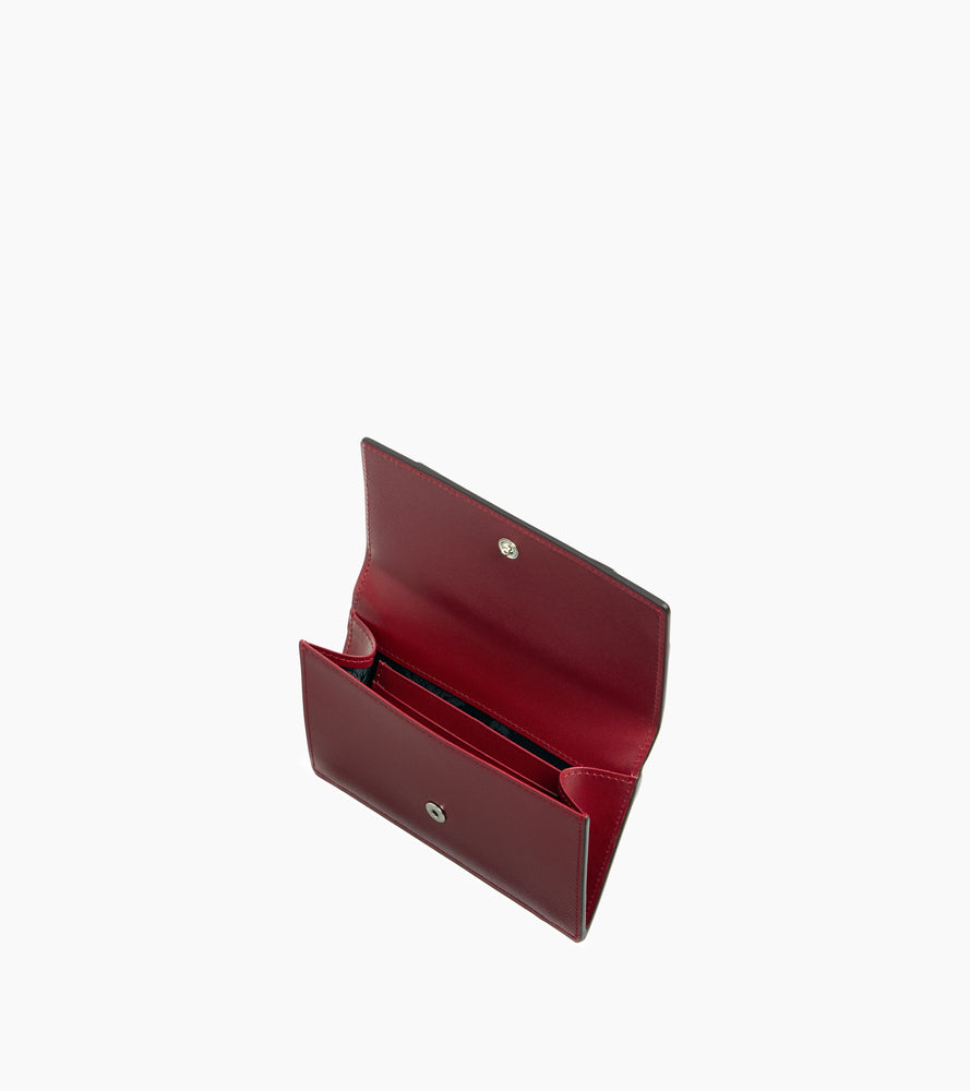 Naya flap card case in cork effect leather