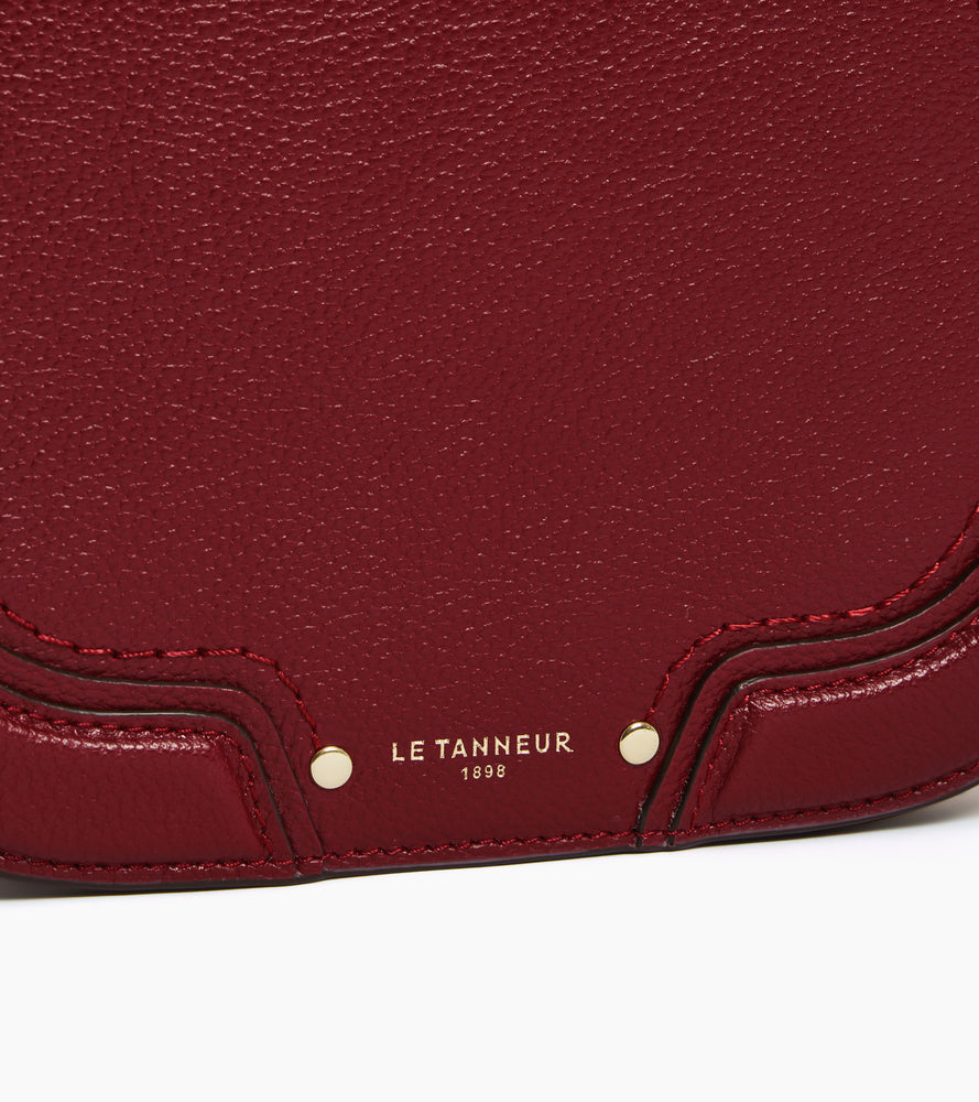 Sac bandoulière moyen modèle Ella en cuir grainé