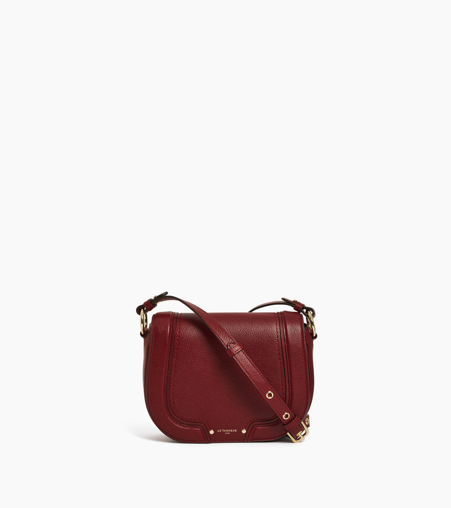 Sac bandoulière moyen modèle Ella en cuir grainé