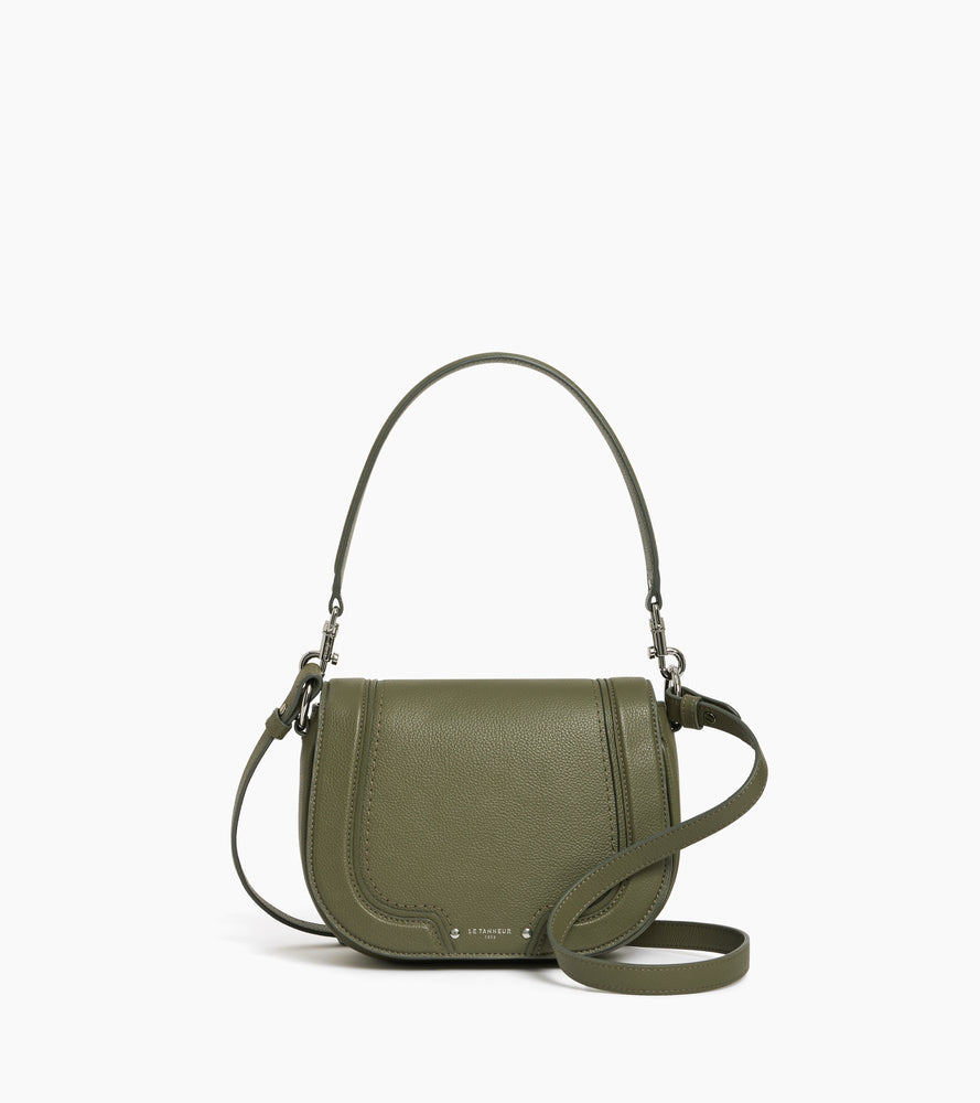 Ella medium crossbody bag in grained leather