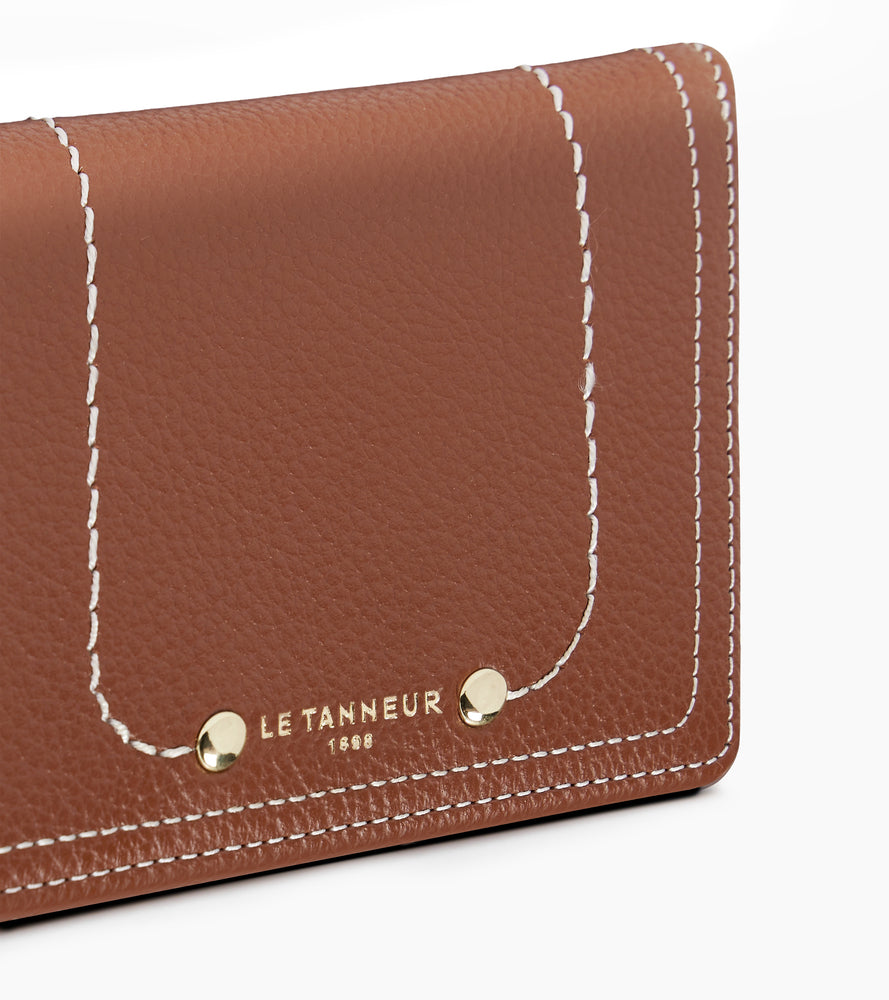 Petit portefeuille Ella en cuir grainé