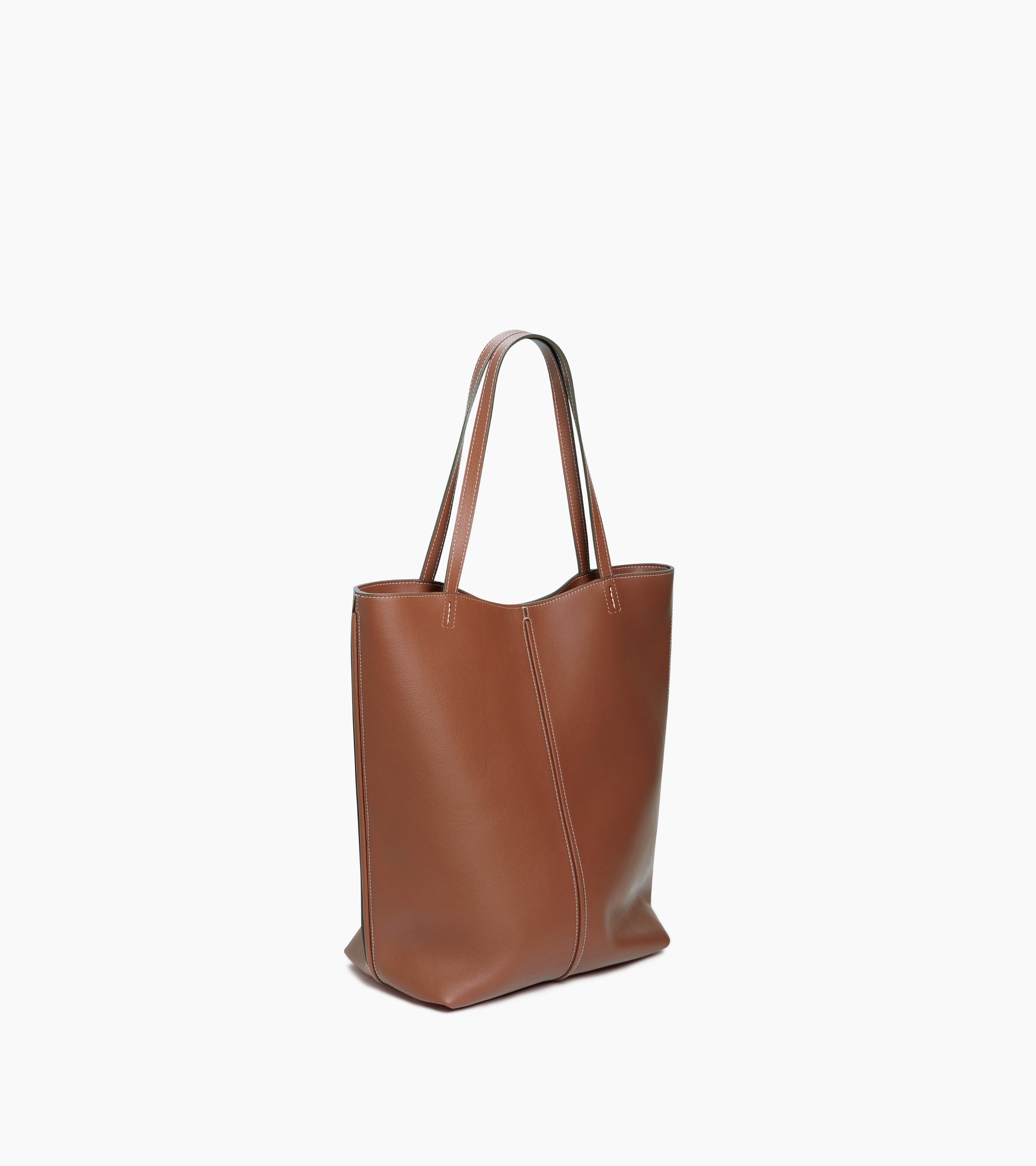 Sac cabas moyen modèle Hortense en cuir grainé double face