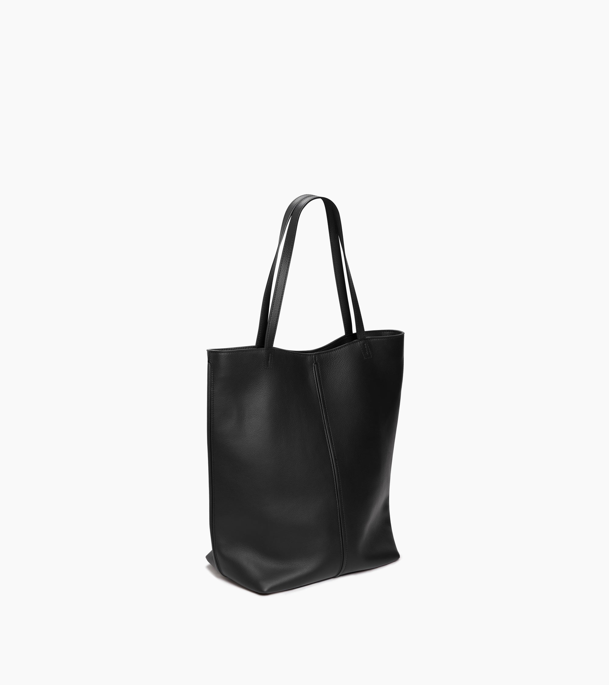 Sac cabas moyen modèle Hortense en cuir grainé double face