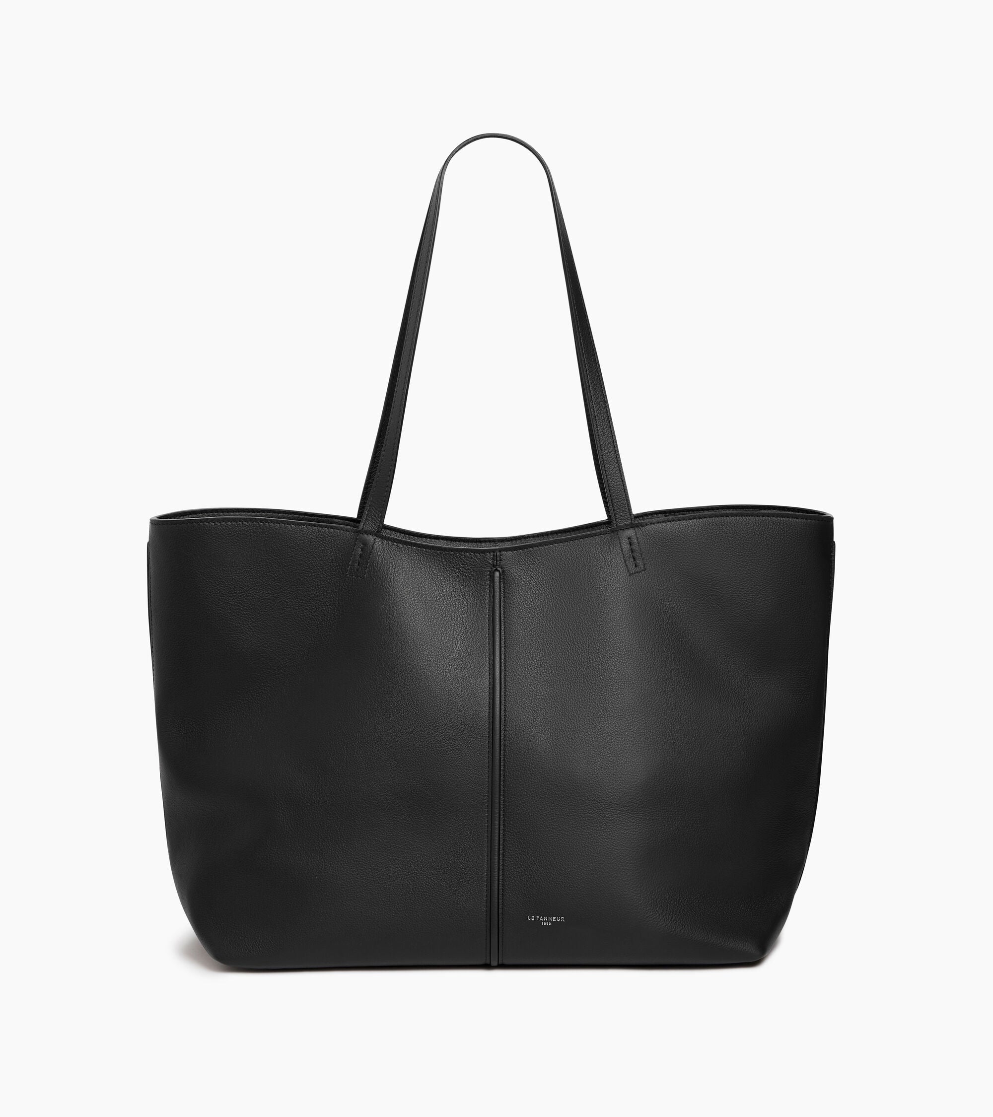 Sac cabas grand modèle Hortense en cuir grainé double face