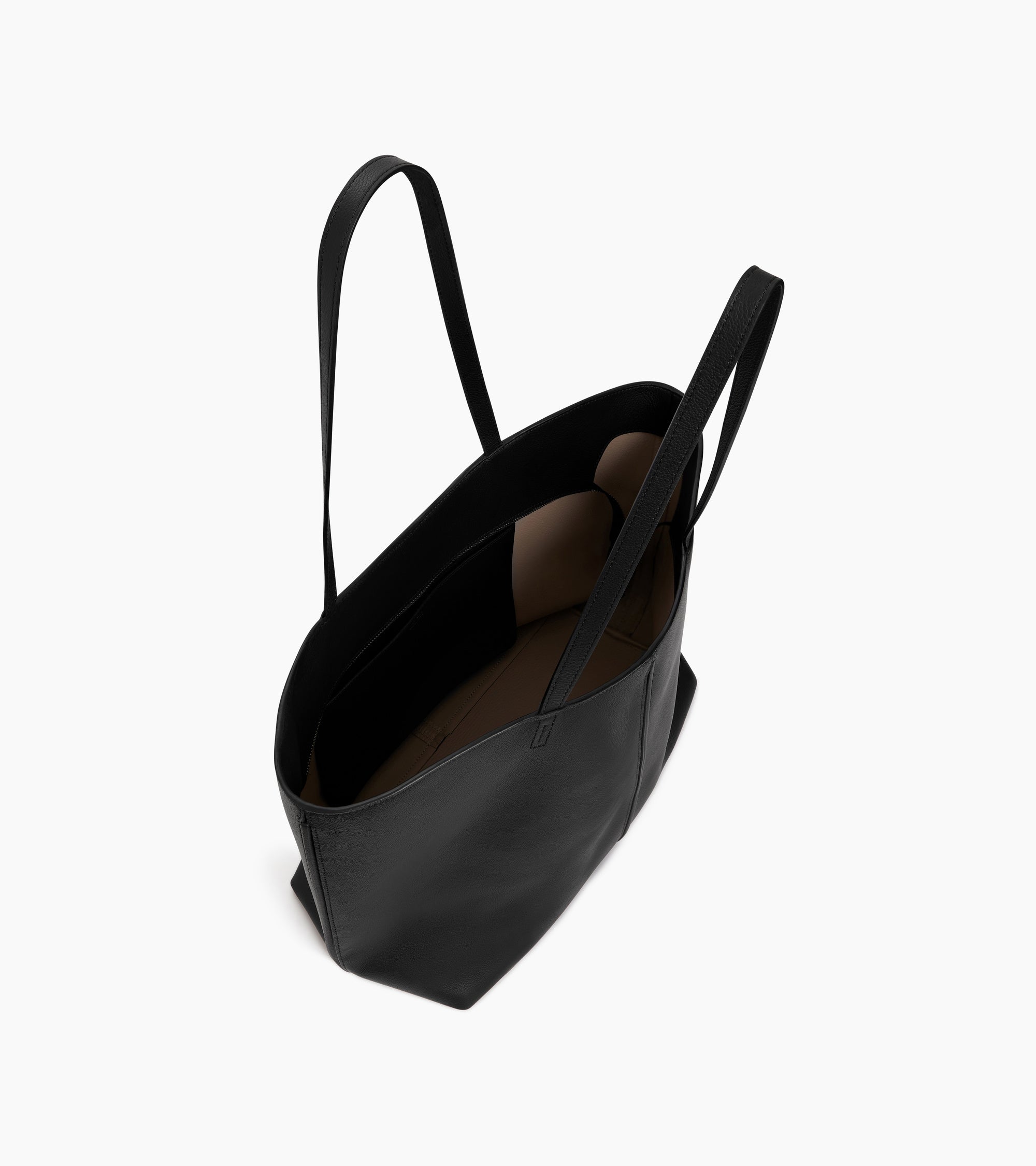 Sac cabas grand modèle Hortense en cuir grainé double face