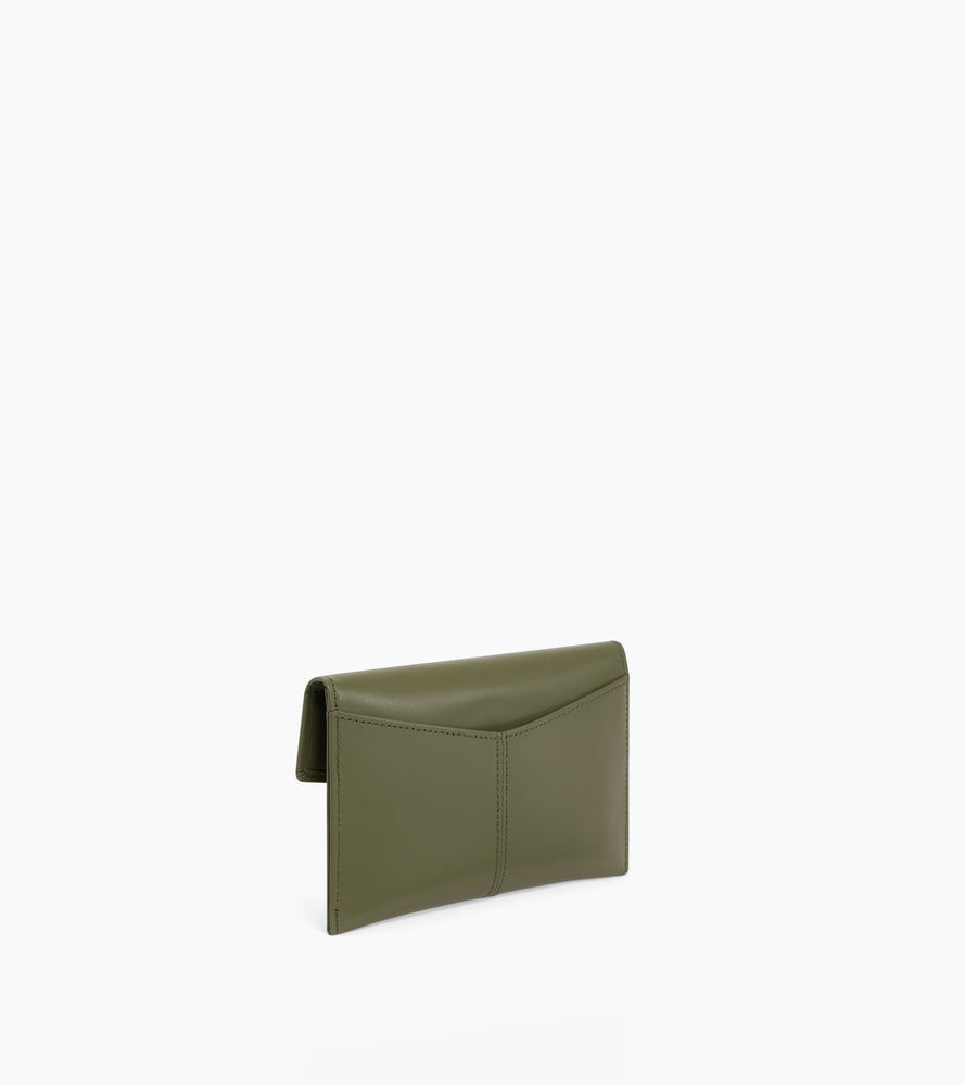 Charlotte medium envelope pouch in smooth leather