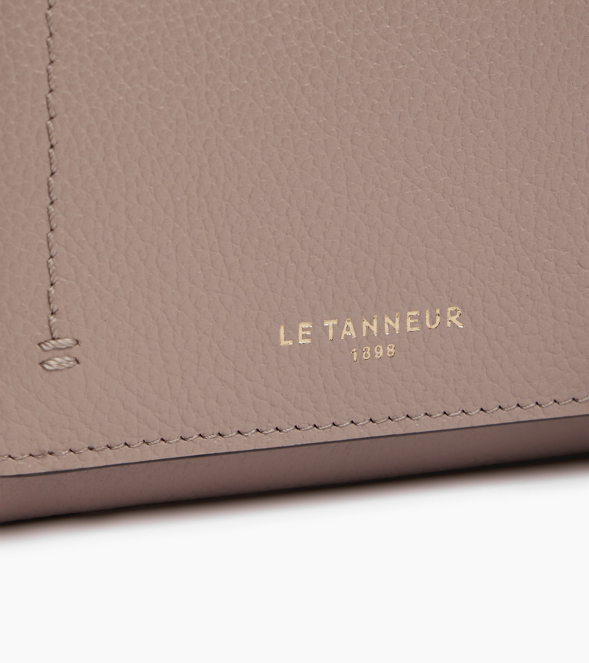 Petit portefeuille à rabat Louison en cuir grainé