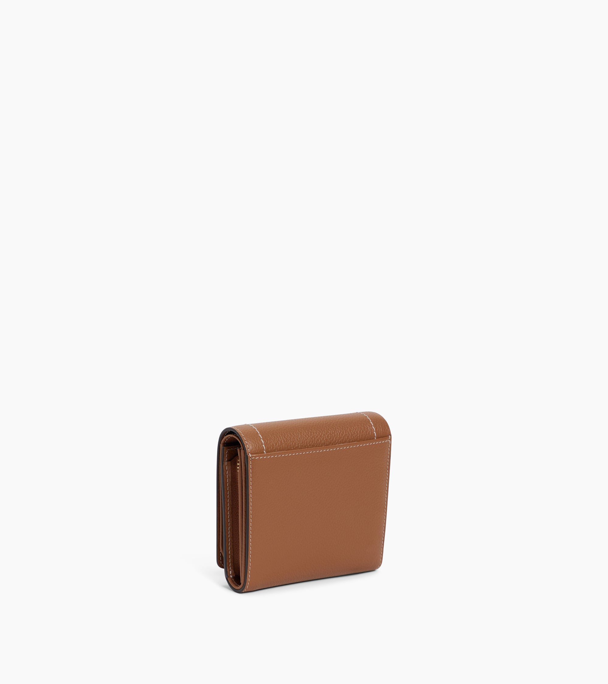 Petit portefeuille à rabat Louison en cuir grainé