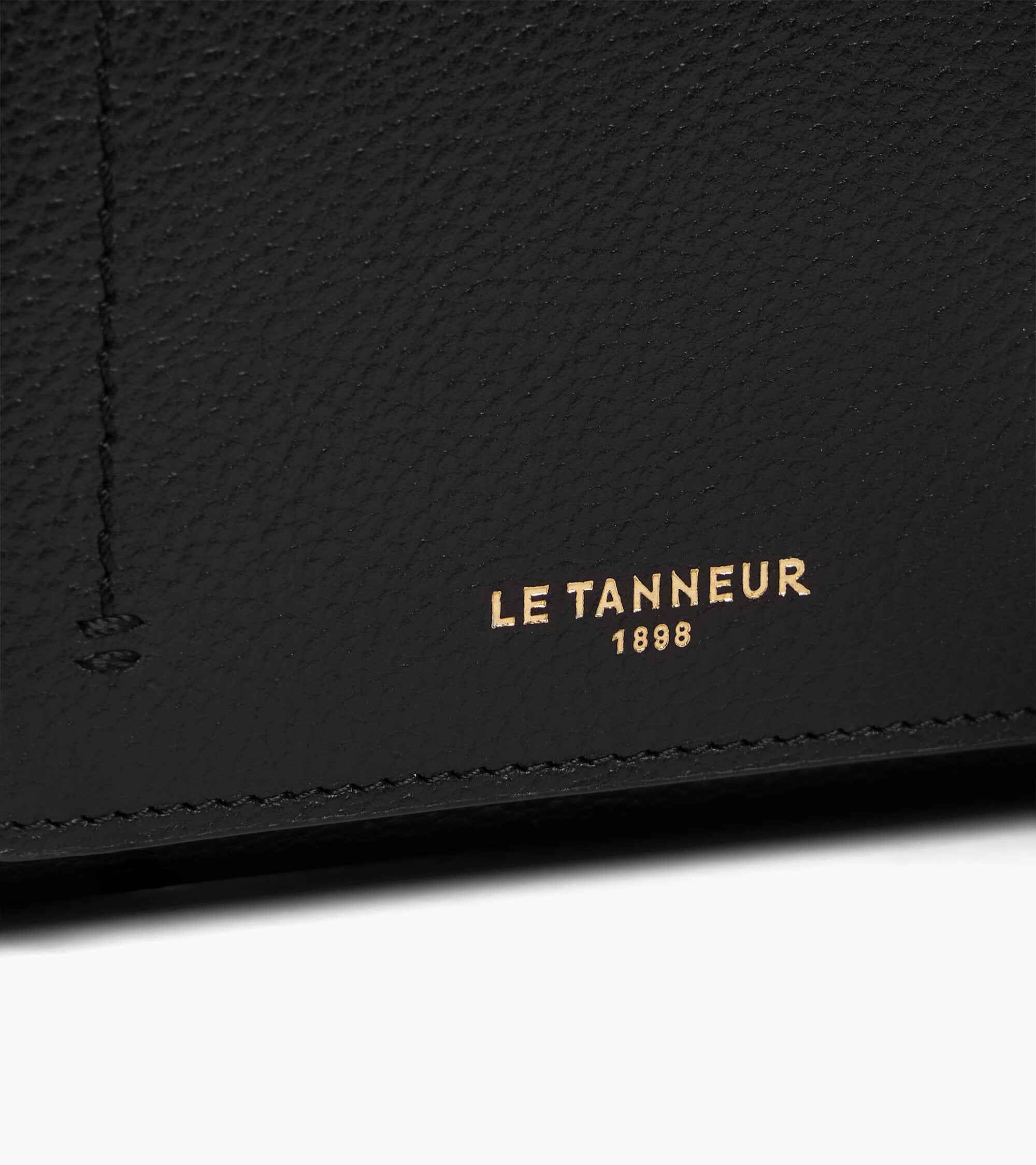 Petit portefeuille à rabat Louison en cuir grainé