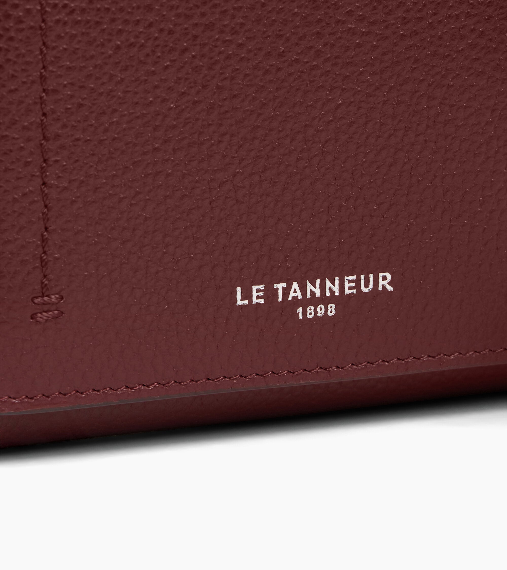 Petit portefeuille à rabat Louison en cuir grainé