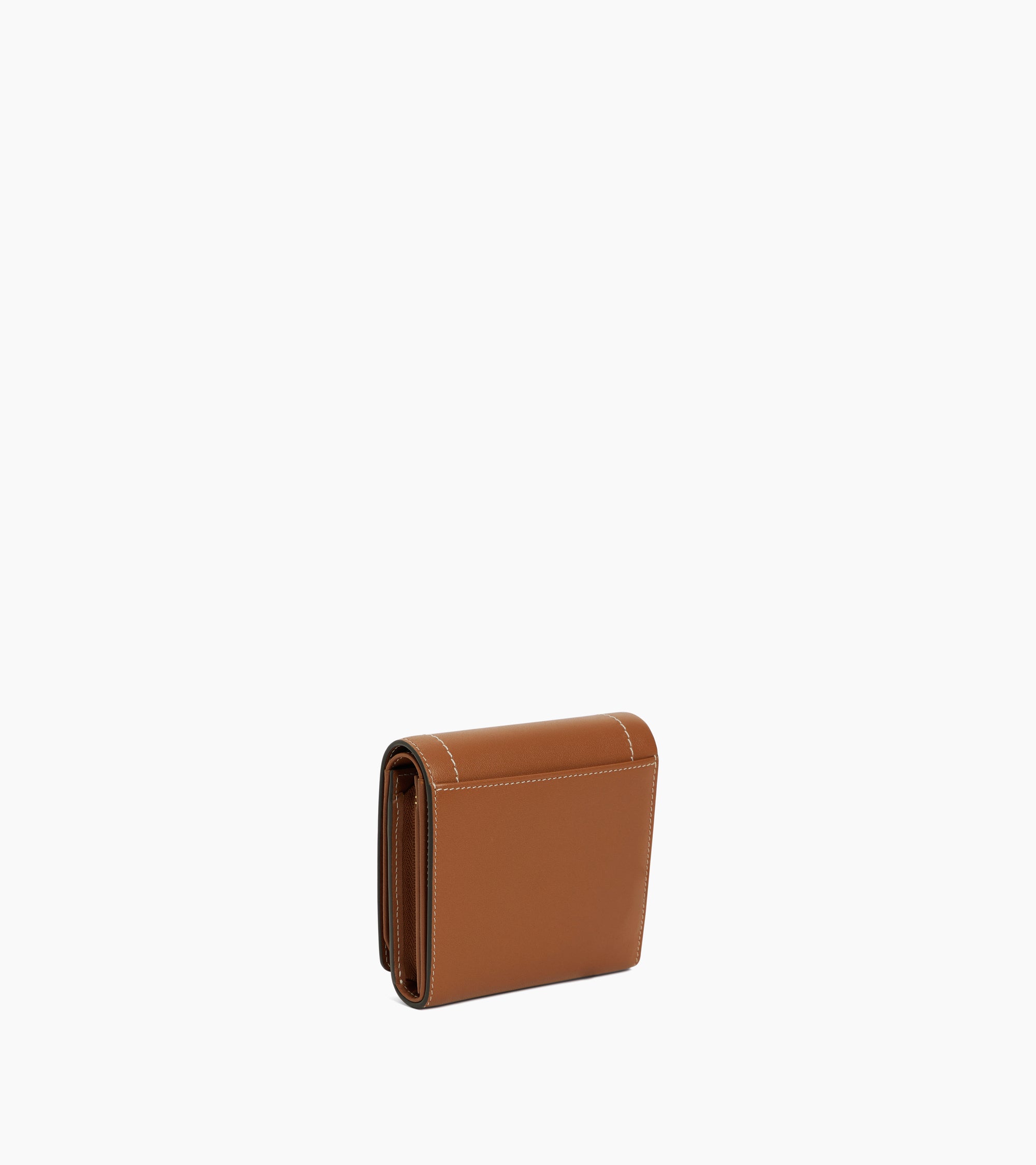 Petit portefeuille à rabat Louison en cuir lisse