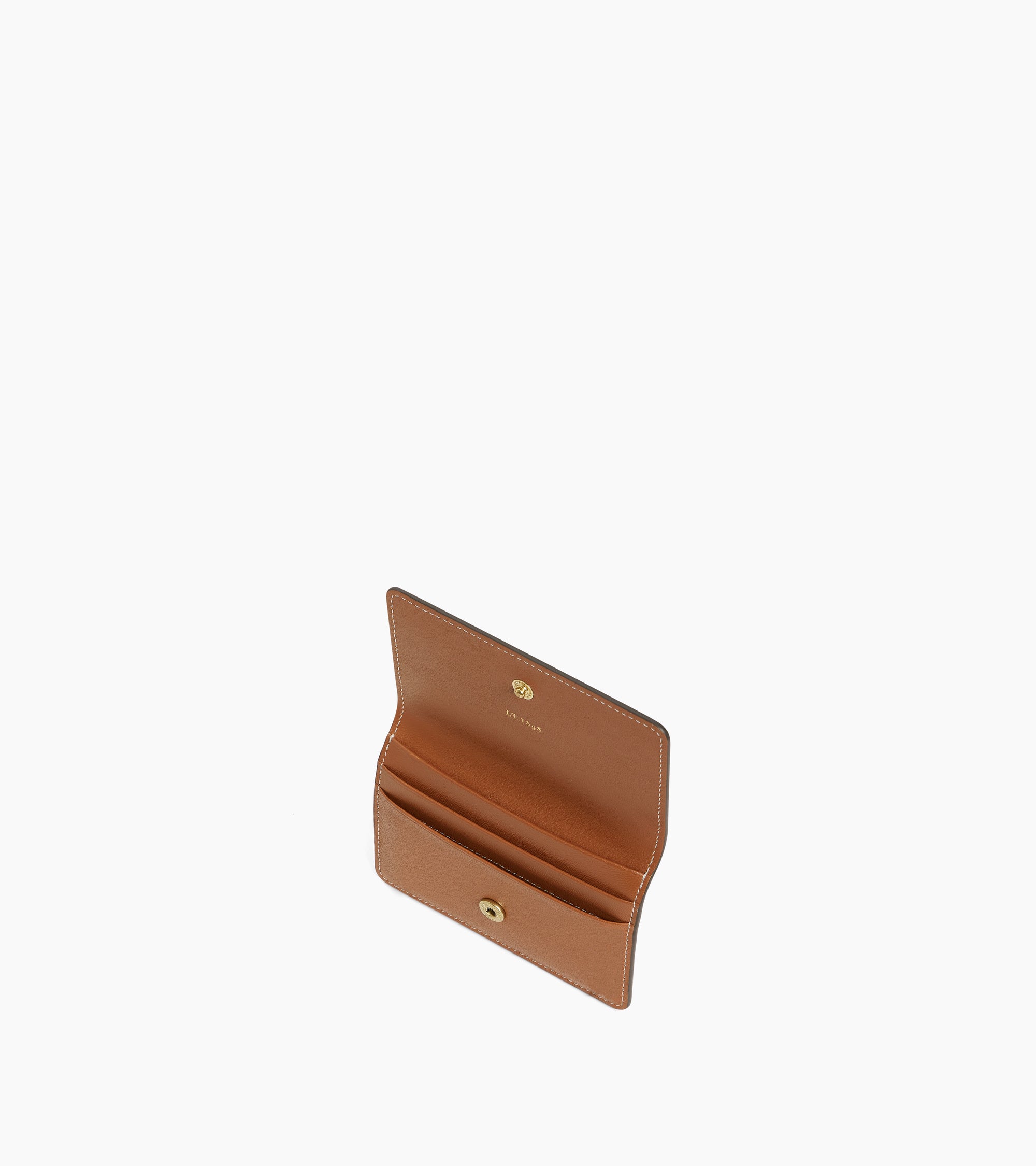 Petit porte cartes à rabat Louison en cuir lisse