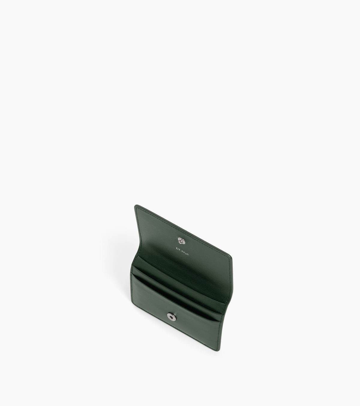 Petit porte cartes à rabat Louison en cuir lisse