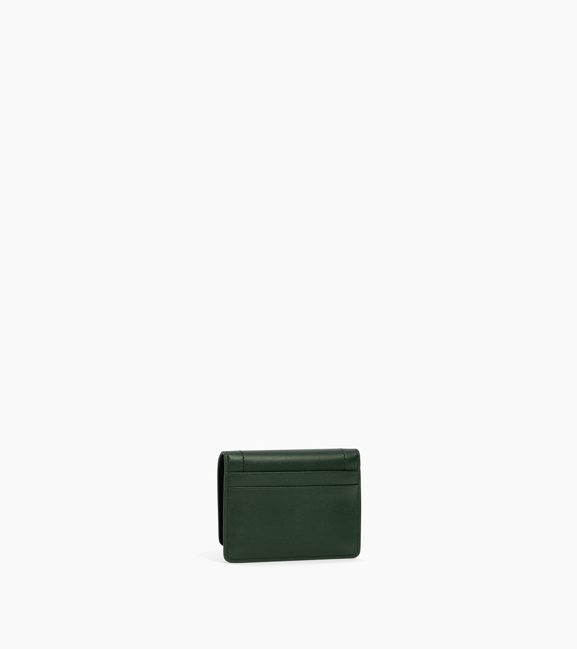 Petit porte cartes à rabat Louison en cuir lisse
