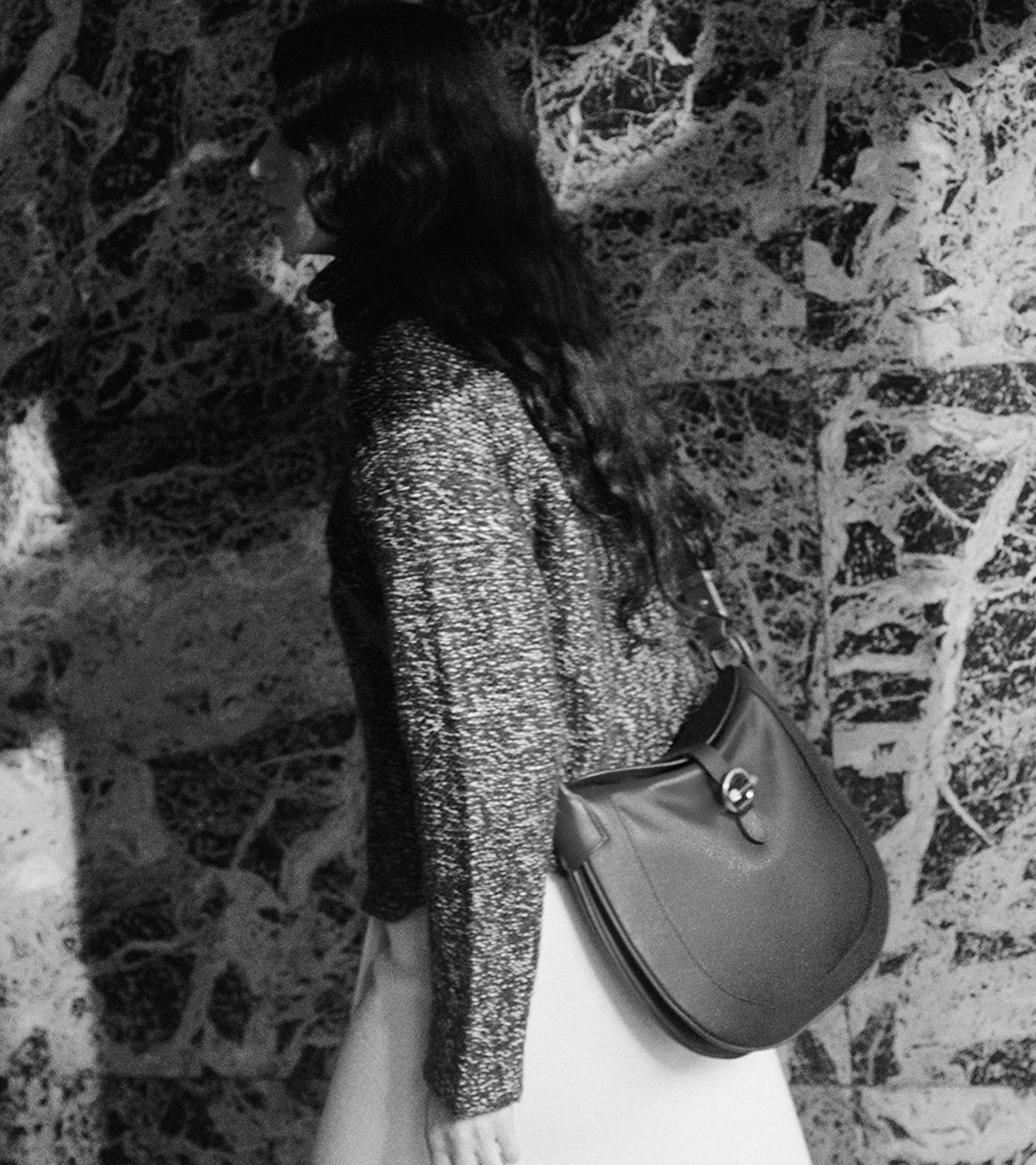 Pia large shoulder bag in smooth leather