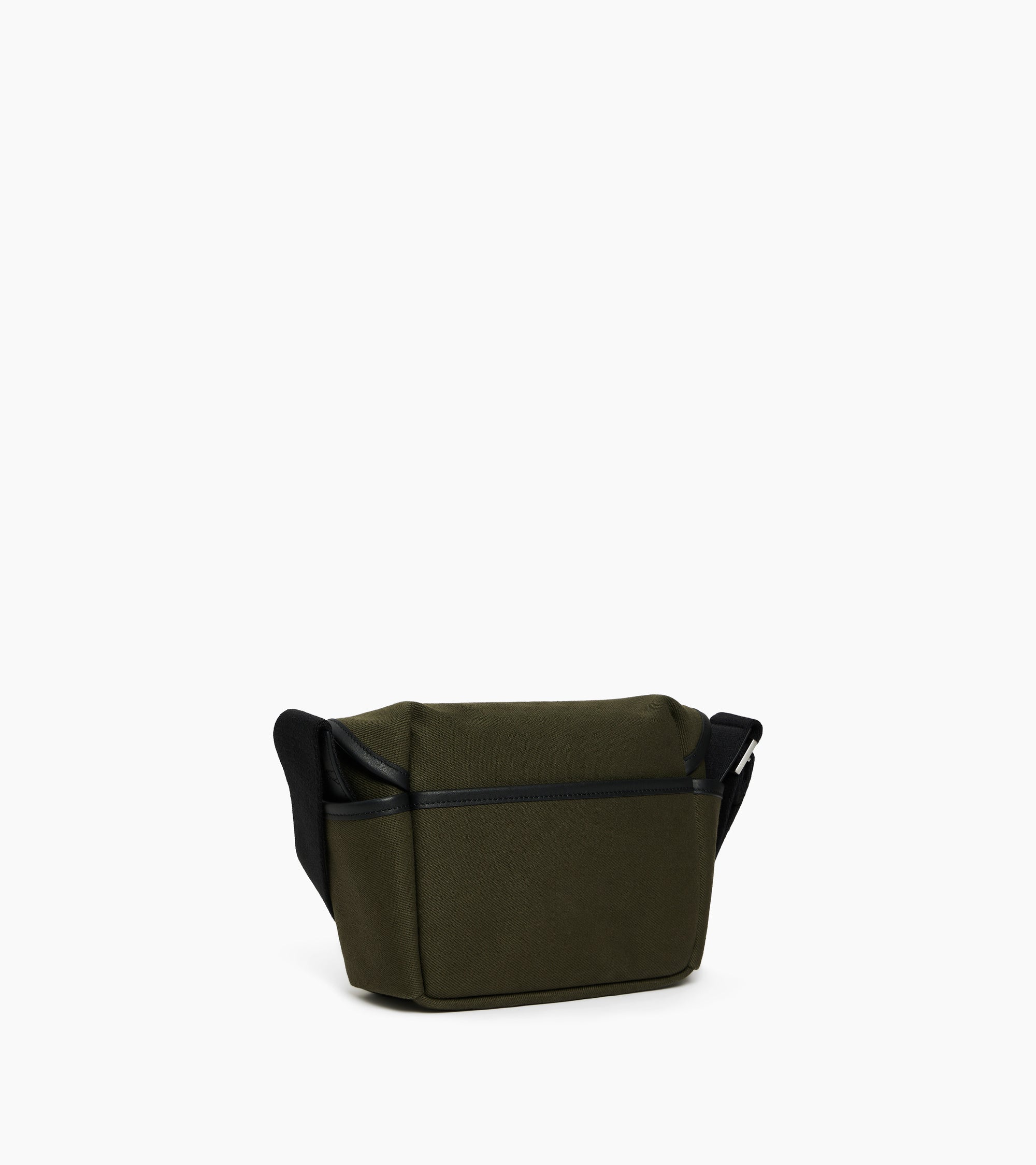 Petit sac bandoulière Solveig en toile coton et cuir lisse
