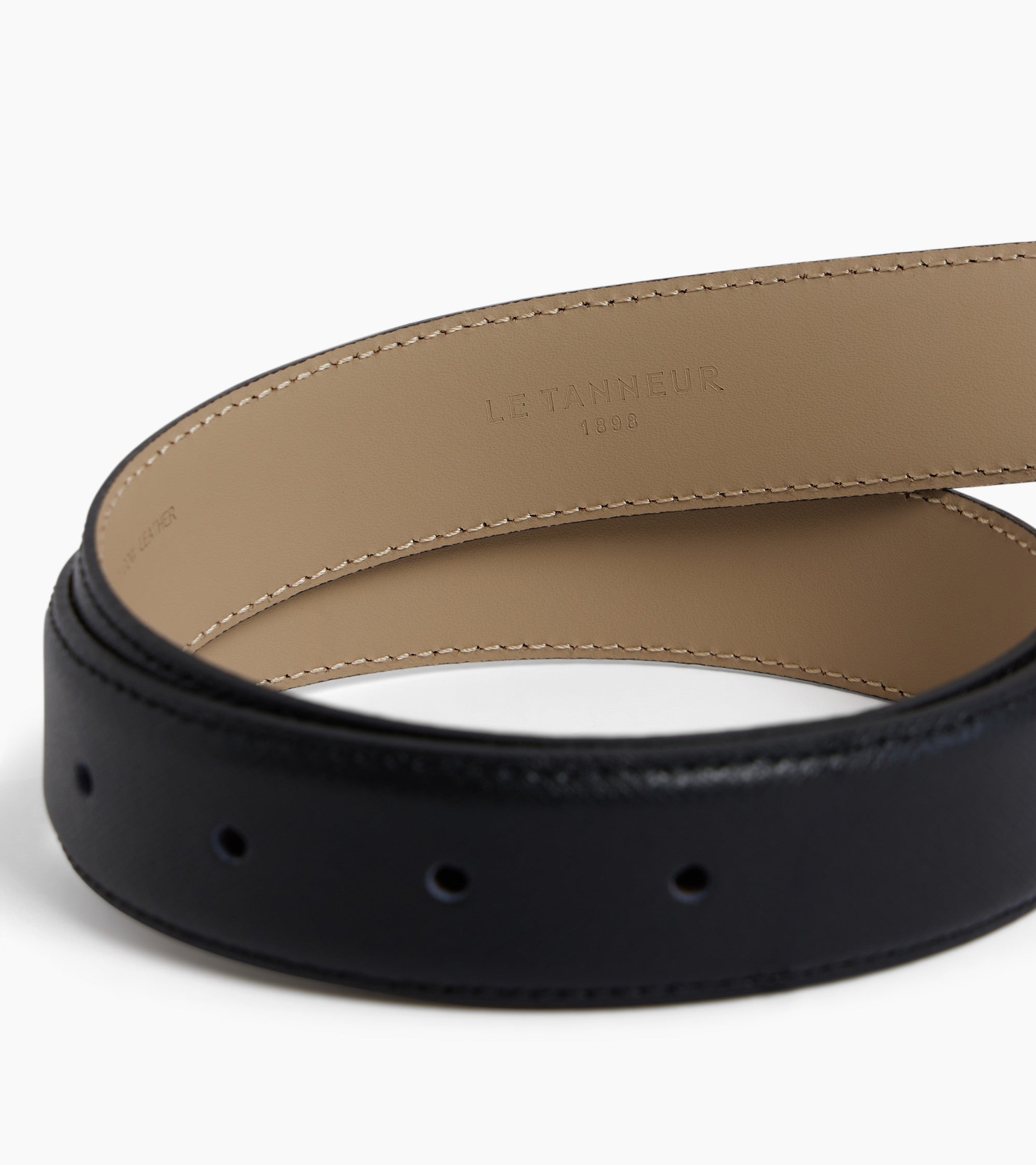 Ceinture homme avec boucle rectancle en cuir liégé